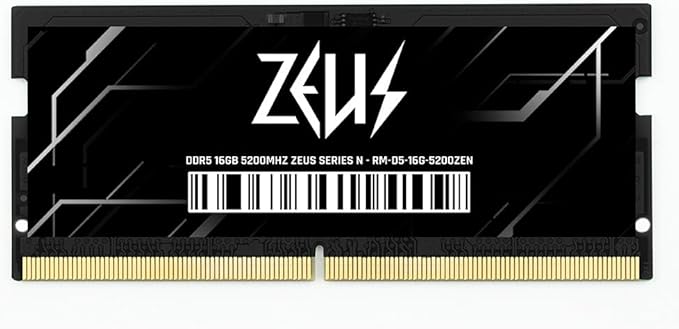 Memória DDR5 Zeus 16GB 5200MHz para notebook